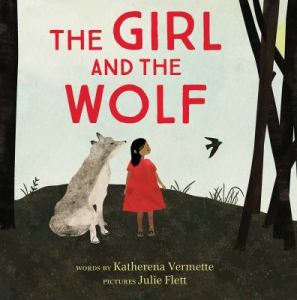 book cover: girl and the wolf